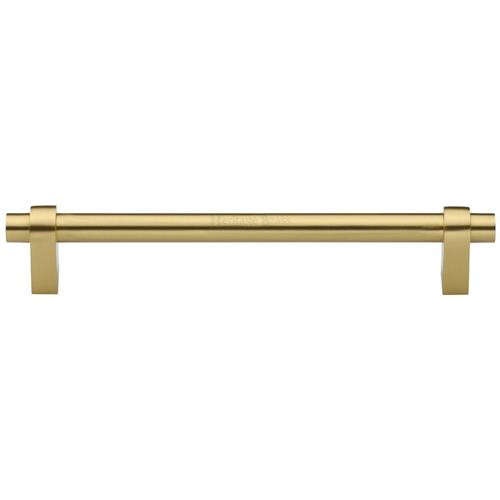 M Marcus Heritage Brass Industrial Design Cabinet Pull 256mm Centre to Centre